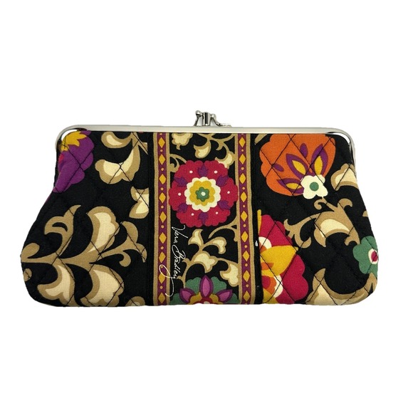 Vera Bradley Handbags - Vera Bradley Purse Floral Suzani Kisslock Clutch Wallet